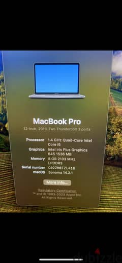 Macbook pro 13 inch 2019 0