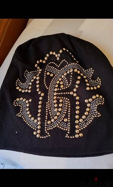 Hot Sale Rhinestone logo ROBERTO CAVALLI Beanies Fall Winter