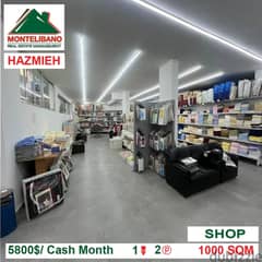 5800$ Shop for rent located in Hazmieh 0