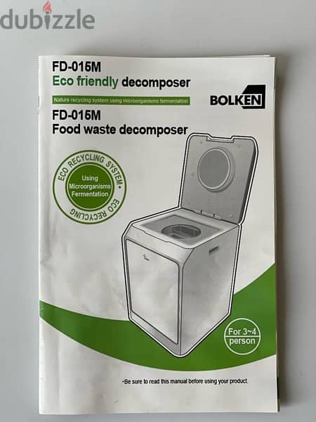 Food Waste Décomposer - Bolken - Like new 2