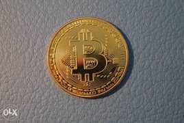 Gold plated Bitcoin, Coin Collector /Luxury Gift. (Crypto)