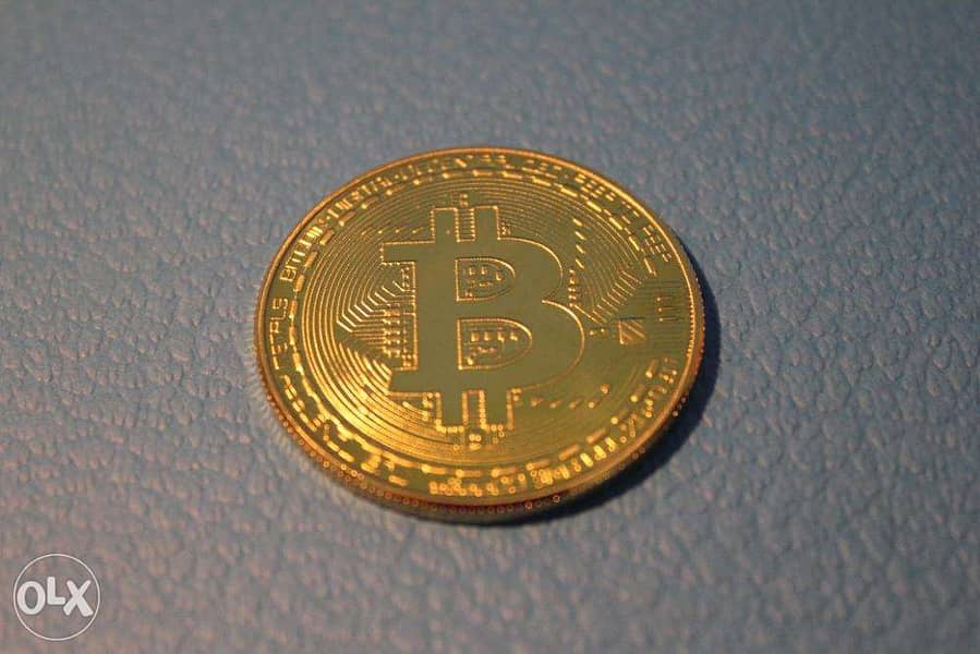 Gold plated Bitcoin, Coin Collector /Luxury Gift. (Crypto) 3