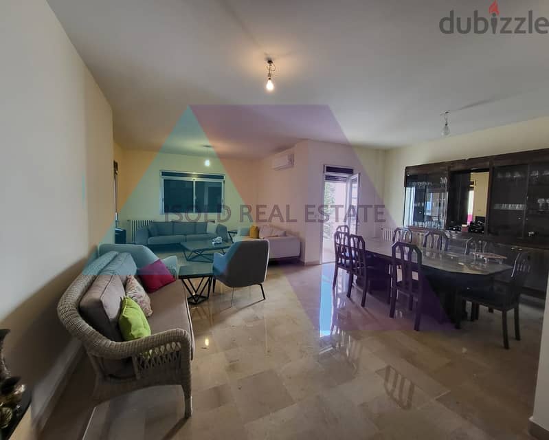 Furnished 240 m2 apartment having an open sea view for sale in Rabweh 1