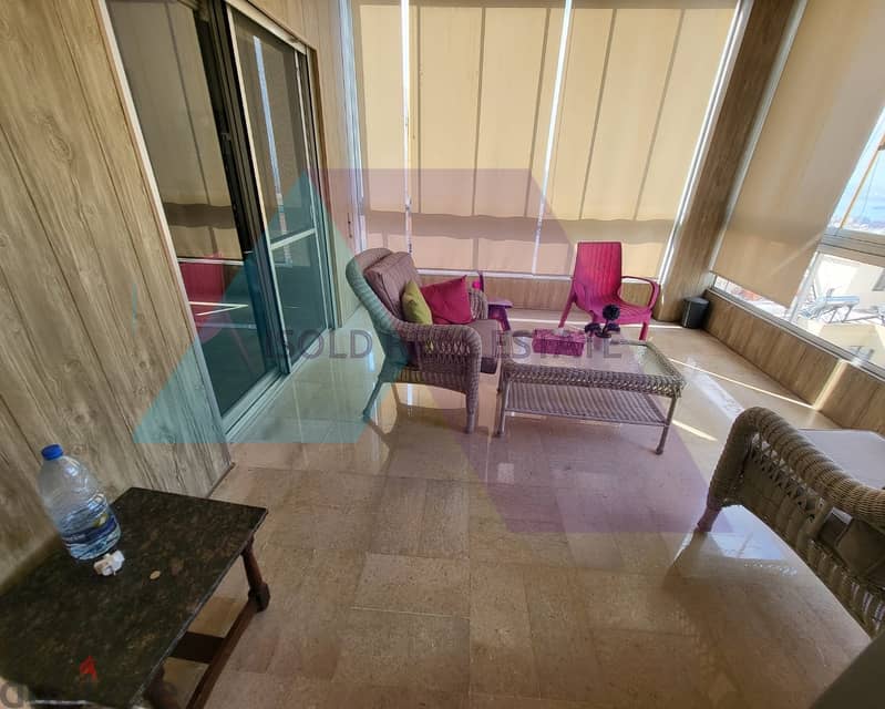 Furnished 240 m2 apartment having an open sea view for sale in Rabweh 4