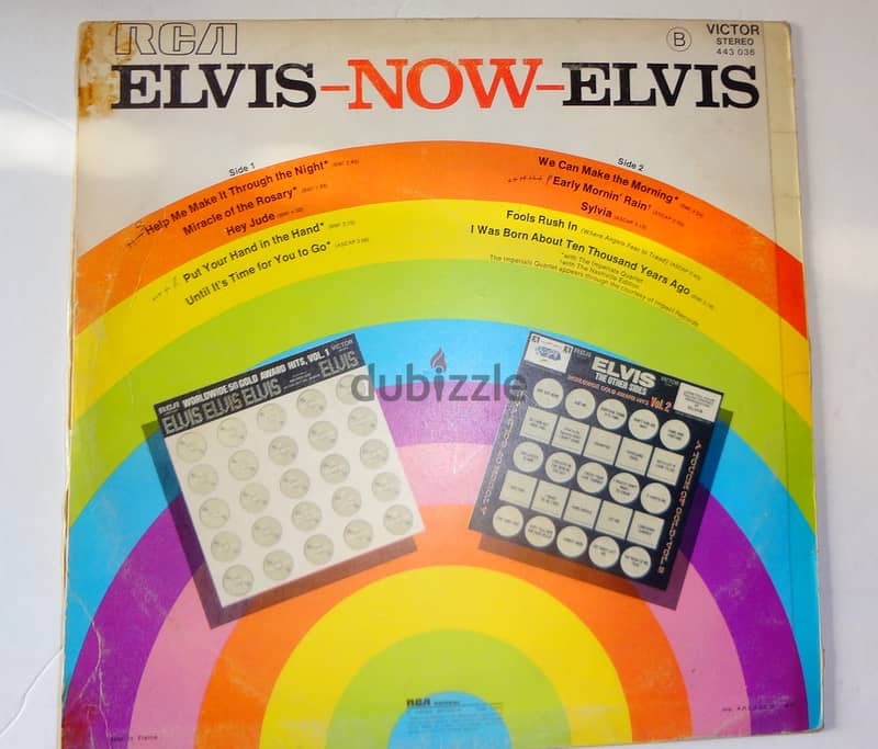 Elvis presley "now' vinyl album 1