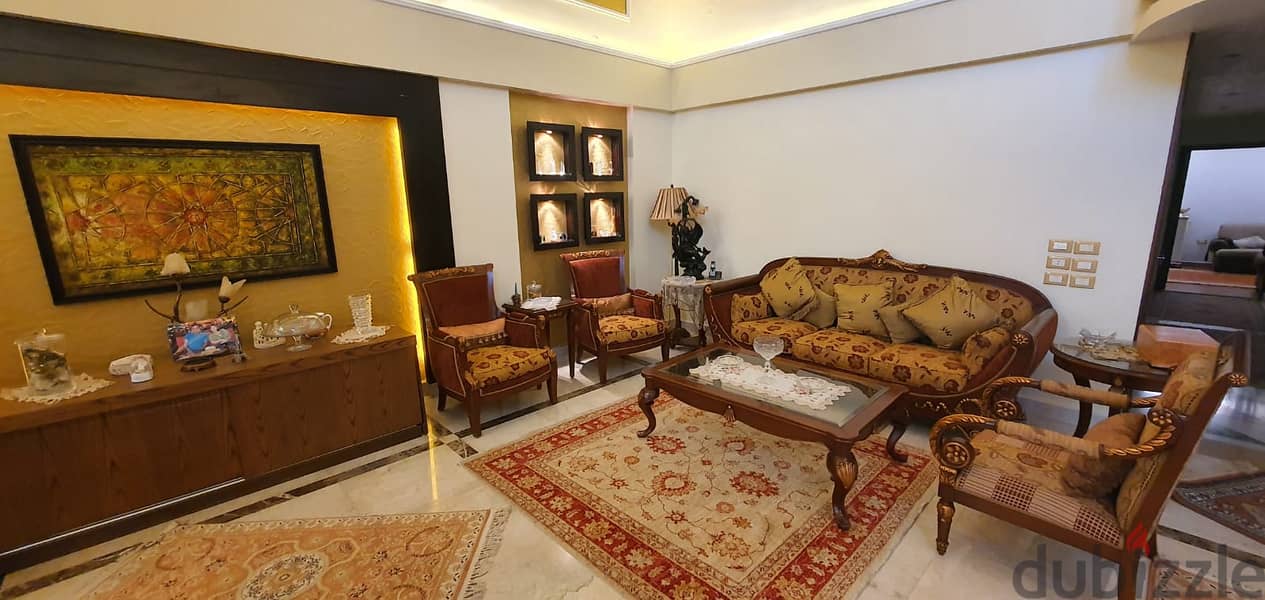 A decorated furnished 325 m2 duplex apartment for sale in Hadath 10