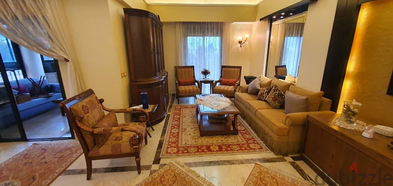 A decorated furnished 325 m2 duplex apartment for sale in Hadath 12