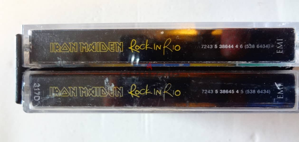 Iron Maiden "Rock in Rio" double cassettes 1