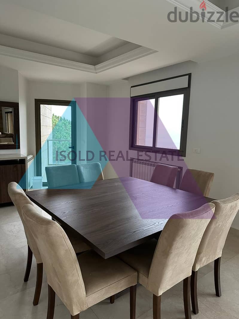 Furnished 280m2 duplex apartment with a terrace for rent in Ain Saadeh 4