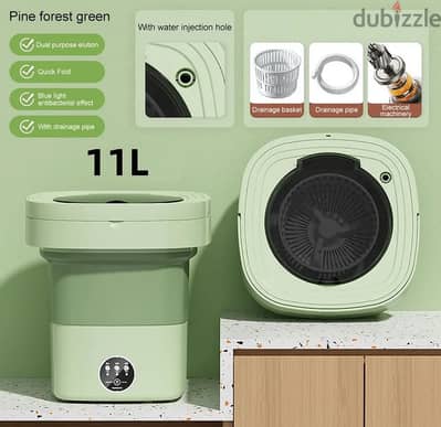 Foldable Washing Machine 11L full qty 70 machine