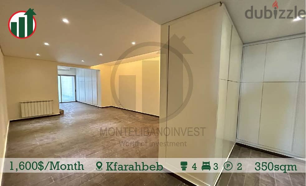 Apartment for rent in Kfarahbeb with Terrace! 4