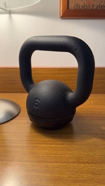 Kettlebell 6kg with rubber base 1