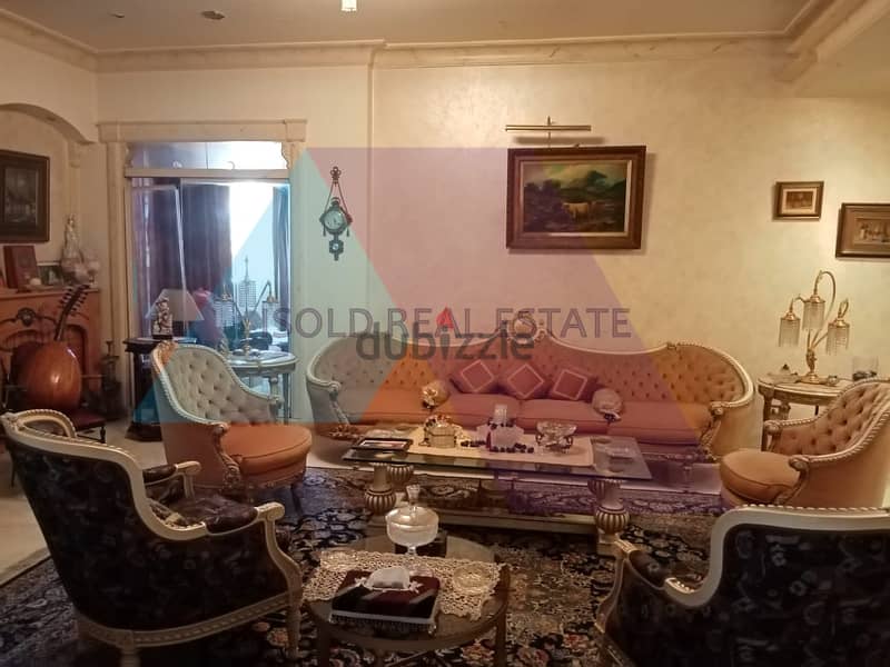 Decorated, Furnished 350m2 apartment+ view for sale in Alzarif /Beirut 1