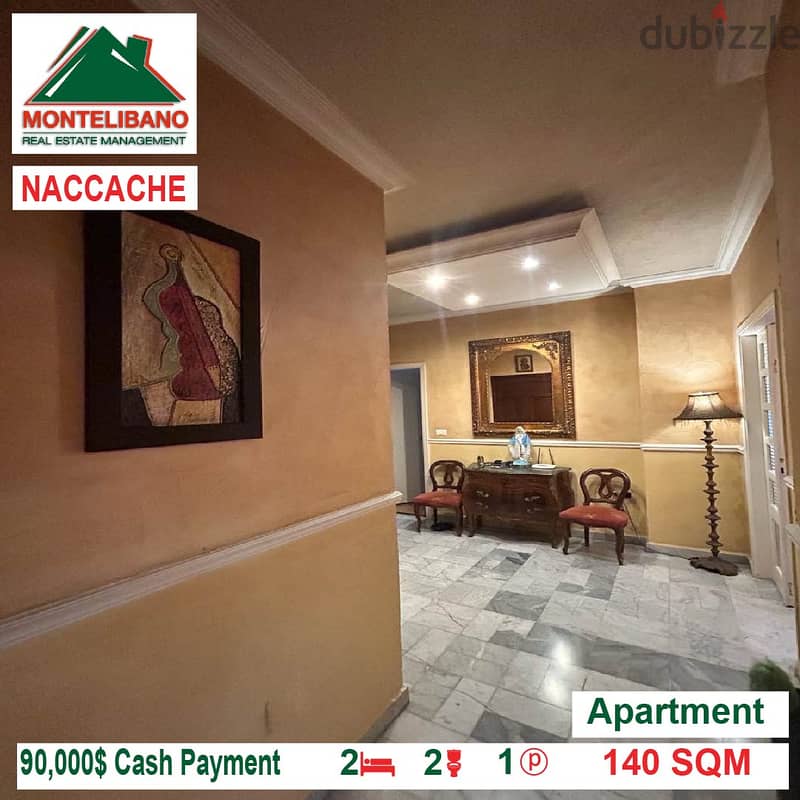90,000$!! Apartment for sale located in Naccache 3
