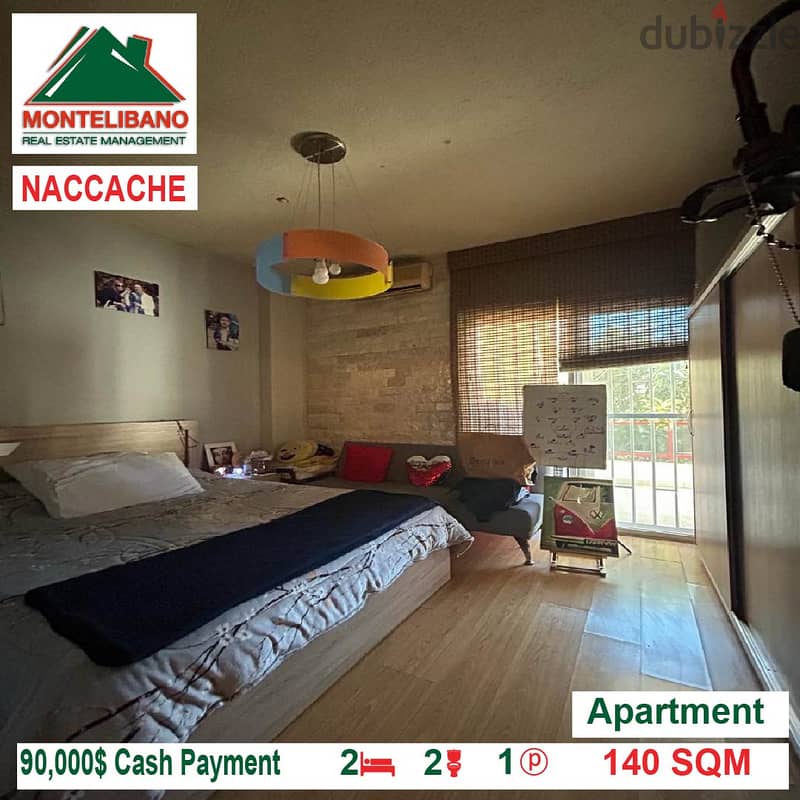 90,000$!! Apartment for sale located in Naccache 4