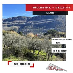 Land for sale in Bkassine 615 sqm ارض للبيع في بكاسينref#jj26061