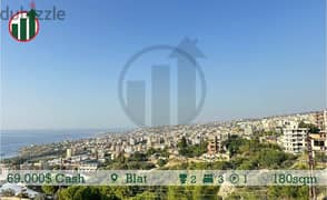 An Open Sea View Apartment for sale in Blat!69,000$!