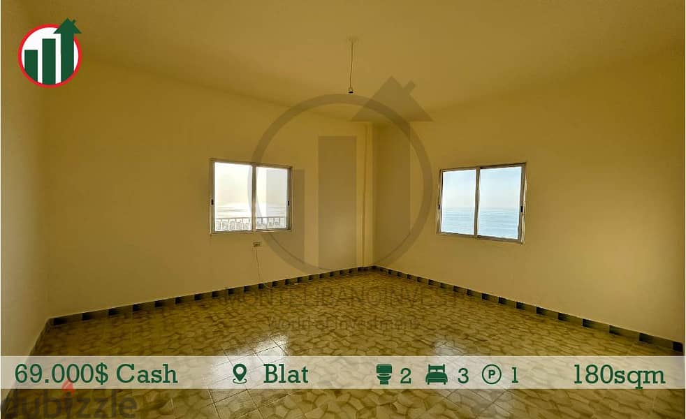 An Open Sea View Apartment for sale in Blat!69,000$! 2