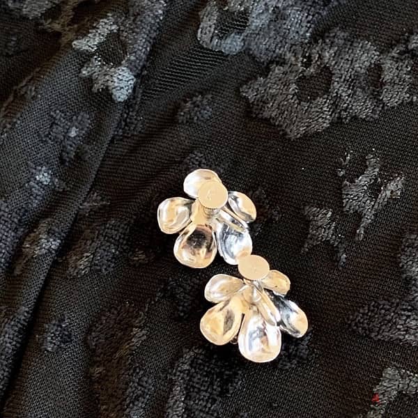 •50’s vintage François Coro silver plated earrings 3