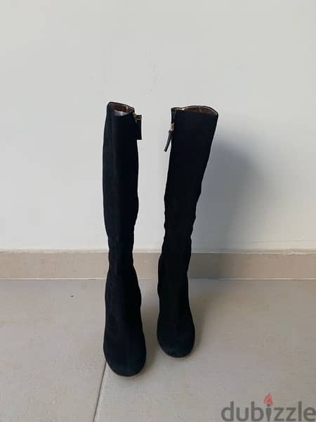 •Giuseppe Zanot ti black suede boots 1
