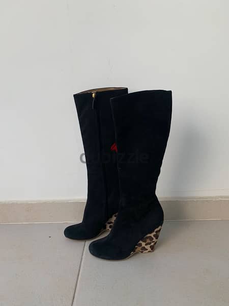 •Giuseppe Zanot ti black suede boots 3