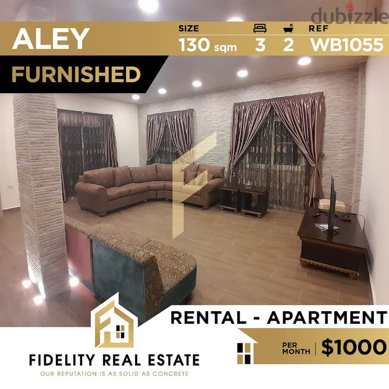 Furnished apartment for rent in Aley WB1055 0