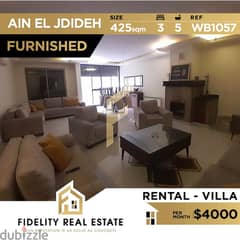 Villa for rent in Ain El Jdideh furnished WB1057