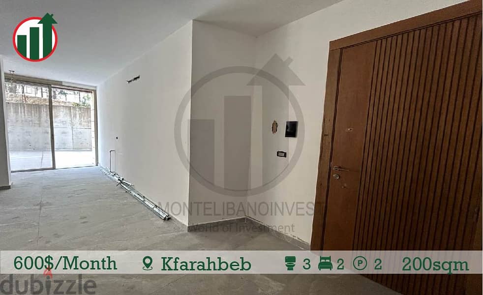 Apartment for rent in Kfarahbeb! 3