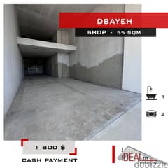 Shop  for rent in Dbayeh 55 sqm Prime Location ref#ea15286 0