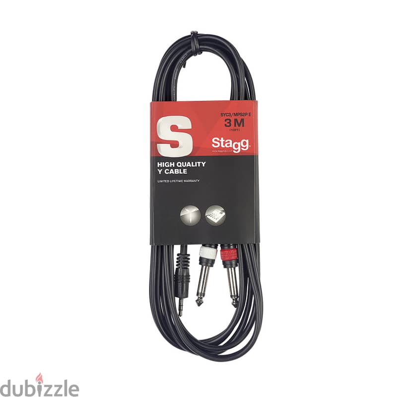 Stagg SYC3/MPS2P 3m Y Cable 0