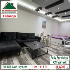 Fully Furnished !!! Open Sea View Chalet in TABARJA!!!