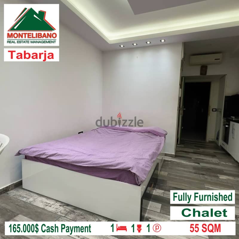 Fully Furnished !!! Open Sea View Chalet in TABARJA!!! 1