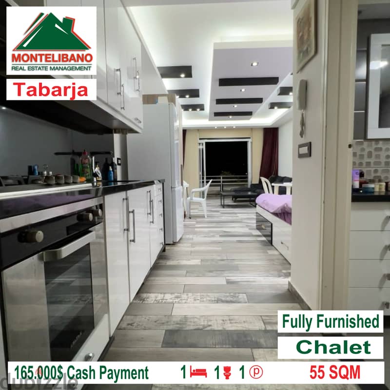 Fully Furnished !!! Open Sea View Chalet in TABARJA!!! 2