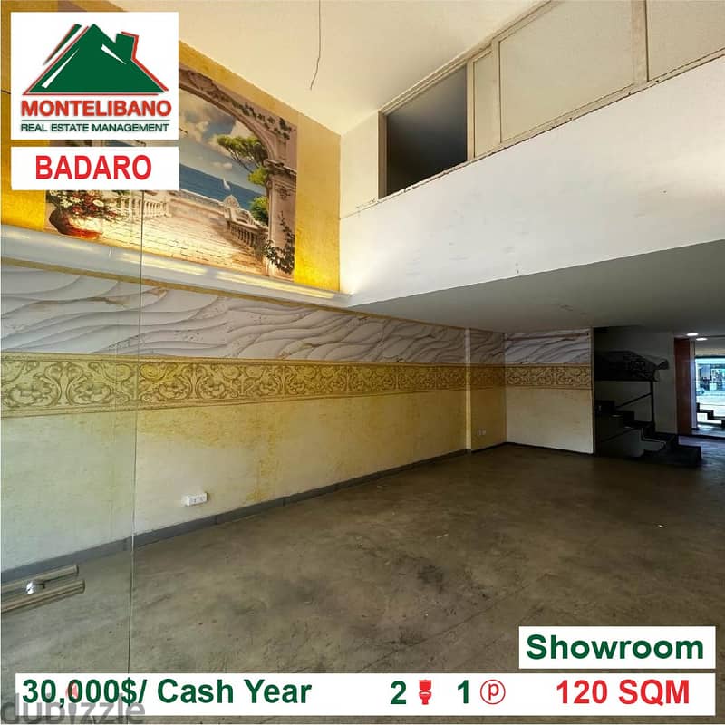 30,000$!! Showroom for rent located in Badaro 2