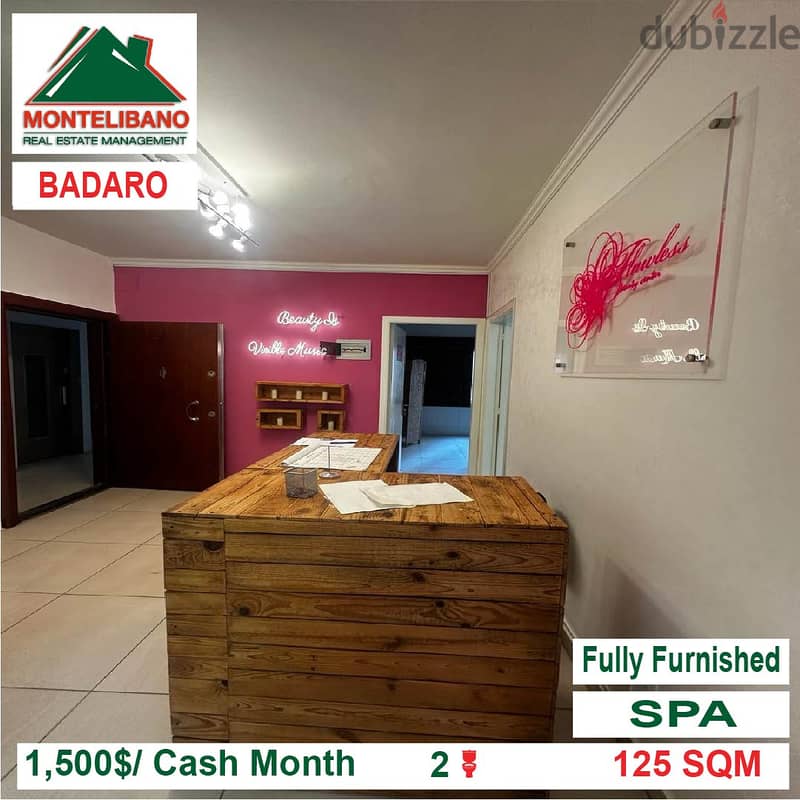 1500$!! Fully Furnished SPA for rent located in Badaro 2