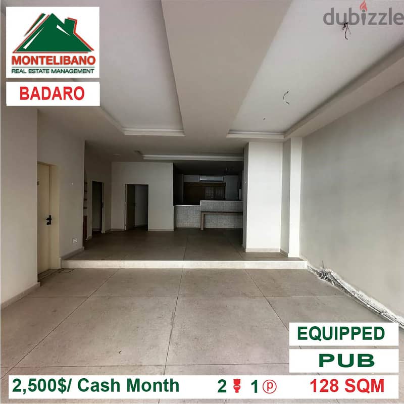 2500$!! PUB for rent located in Badaro 1