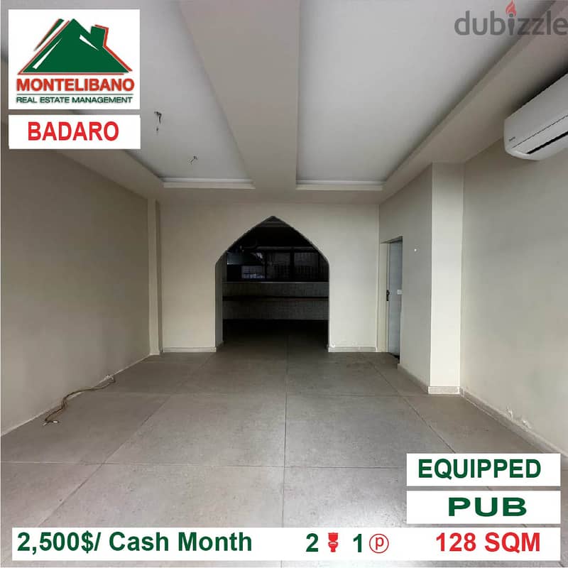 2500$!! PUB for rent located in Badaro 2