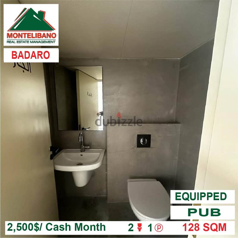 2500$!! PUB for rent located in Badaro 3