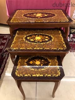 italian tables marquetry