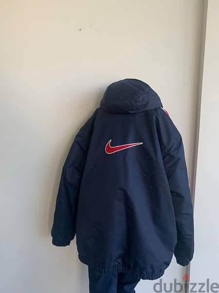 Nike navy and red jacket (fleece interior) 1