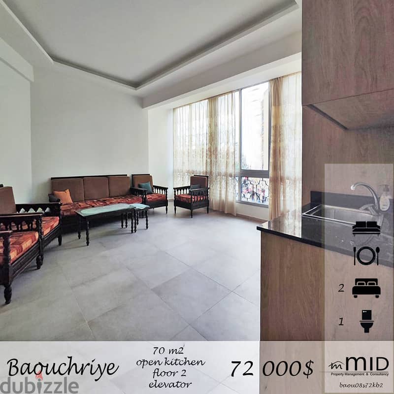 Baochriye | Renovated 2 Bedrooms Apart | Catchy Investment | Elevator 0