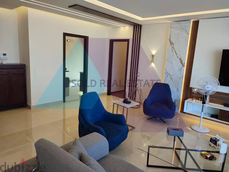 Decorated furnished 185m2 apartment+ open sea view for sale in Tabarja 3