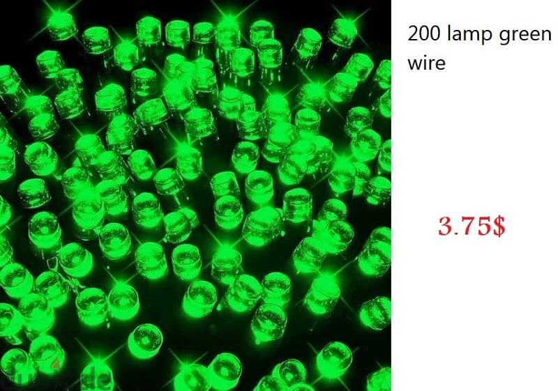 200 led lights lamps green 0