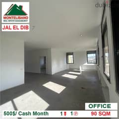 500$ Office for rent located in Jal El Dib 0