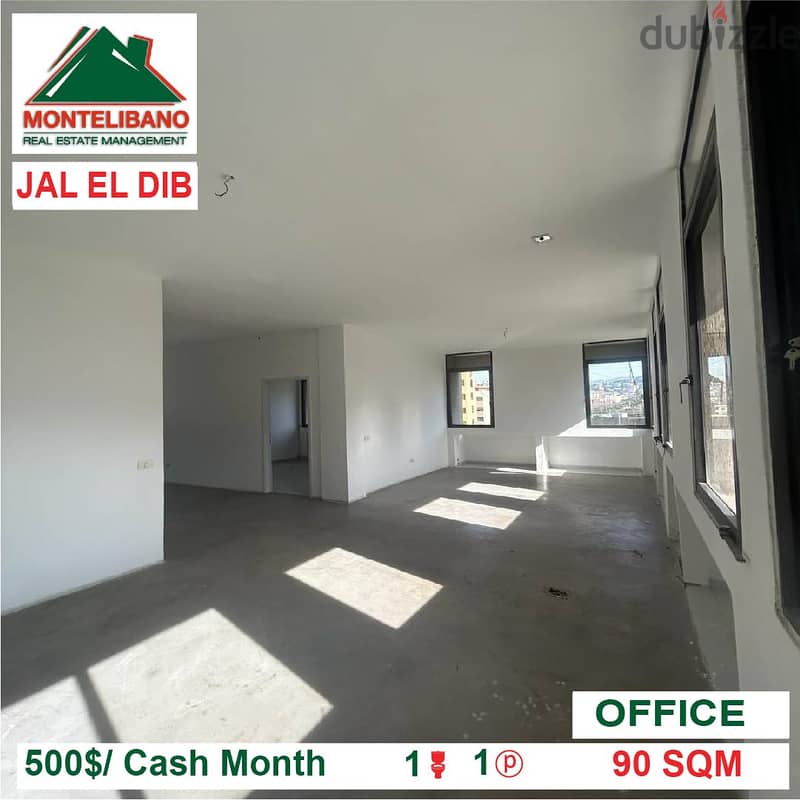 500$ Office for rent located in Jal El Dib 0