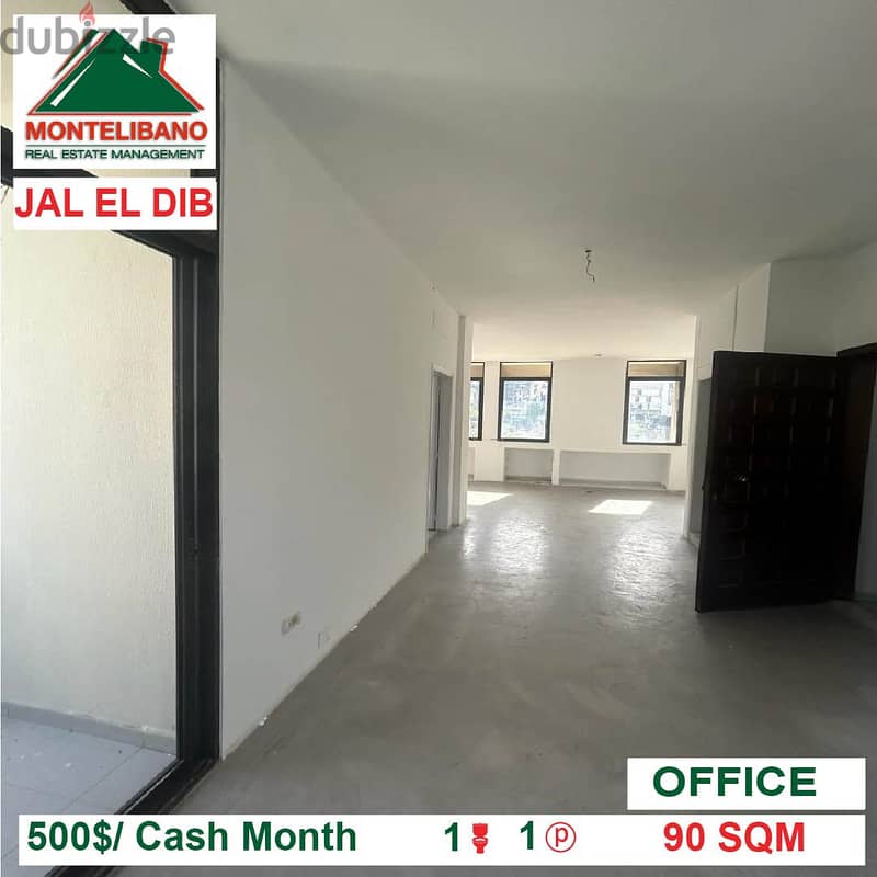 500$ Office for rent located in Jal El Dib 1