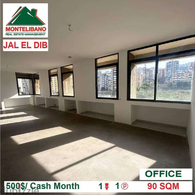 500$ Office for rent located in Jal El Dib 2