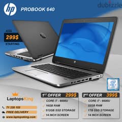 HP PROBOOK 640 CPU i7 BLACK / PINK LAPTOP 0