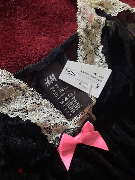 lingerie black NEW. H&M size medium 1