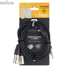 Stagg NYC3/MPS2XMR 3m Y Cable